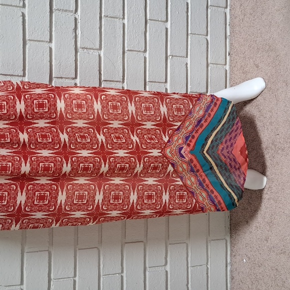 City Triangles Lace Tie Front Sleeveless Boho Maxi Dress. Size Medium - Picture 4 of 11